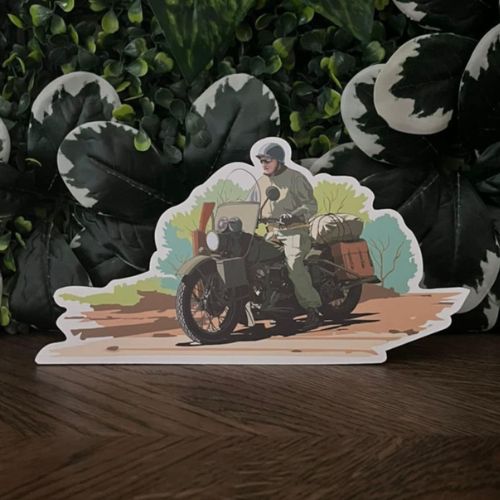 CARTE POSTALE MOTO-GAMME DEBARQUEMENT-PAUSE SOURIRES